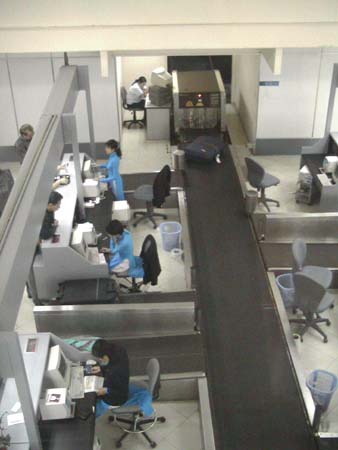 Bangkok Airport Checkin-Counters viewed from the Top